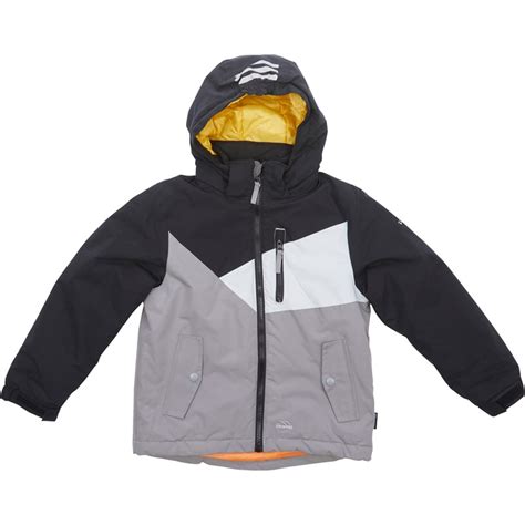 Buy Trespass Kids Smash Padded Hooded Waterproof Jacket Storm Grey