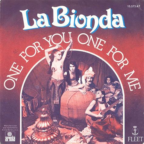 La Bionda One For You One For Me Mijn Platenzaak