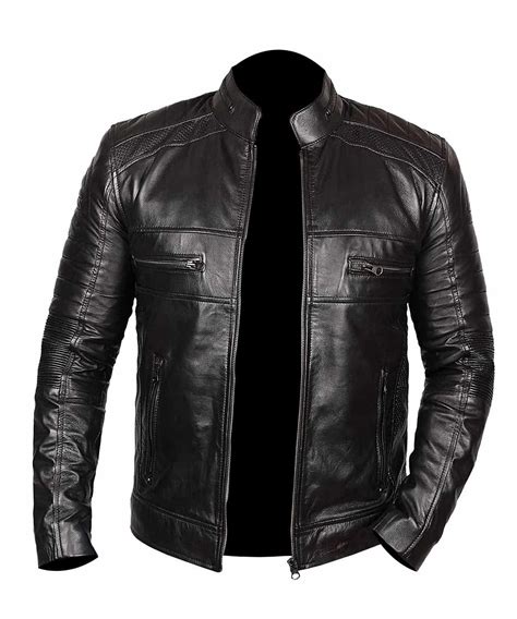 Johnson Black Genuine Leather Jacket Leather Jacket Black