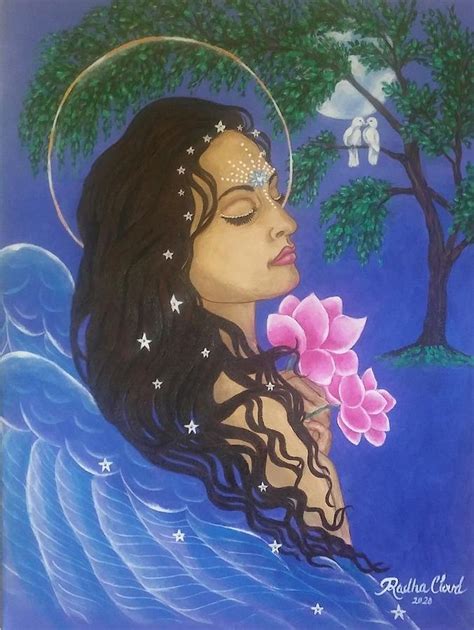 Praying Angel Painting By Radha Cloud Fine Art America