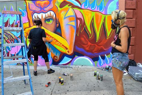 Art And Fashion Salon Legendary Female Graffiti And Street Artists Collaborate Witness Claw Money