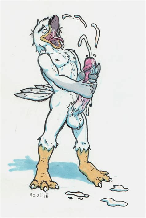 Rule 34 2017 Anthro Avian Azul Artist Balls Beak Big Penis Biped Bird Cum Cum In Own Mouth