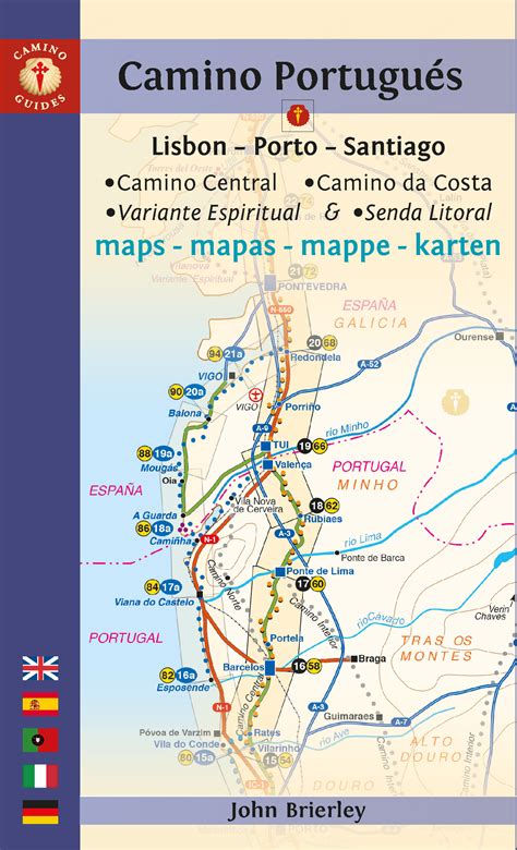 Mapa Gu A Camino Portugu S Lisbon Porto Santiago Camino De