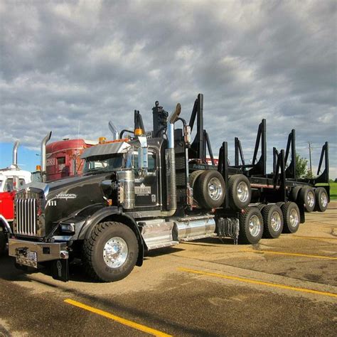 semitrckn — kenworth custom t800 log hauler kenworth big trucks