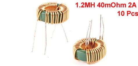 Uxcell 10 Pcs Toroid Core Common Mode Inductor Choke 12mh 40mohm 2a