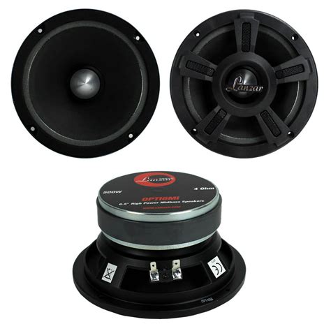 Lanzar Opti6mi 65 1500w Car Mid Bass Mid Range Audio Power Speakers