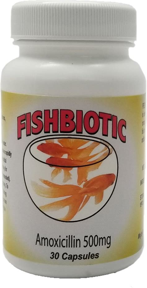 FISHBIOTIC Amoxicillin Capsule Fish Antibiotic Mg Count Chewy Com