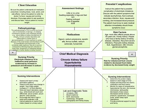 Concept Map Week Pathophysiology The Pathophysiology Of Ckd Involves Two Broad Sets Of