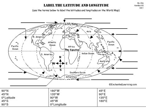 Latitude And Longitude Globe Practice Worksheets 14 Best Images Of