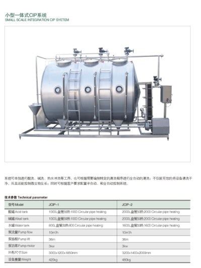 Small Scale Integrated Cip Cleaning System In Industry Wash Equipment