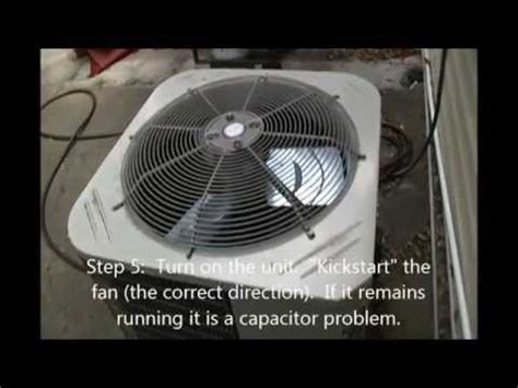 How To Fix Your Ac Outdoor Fan Not Running Youtube