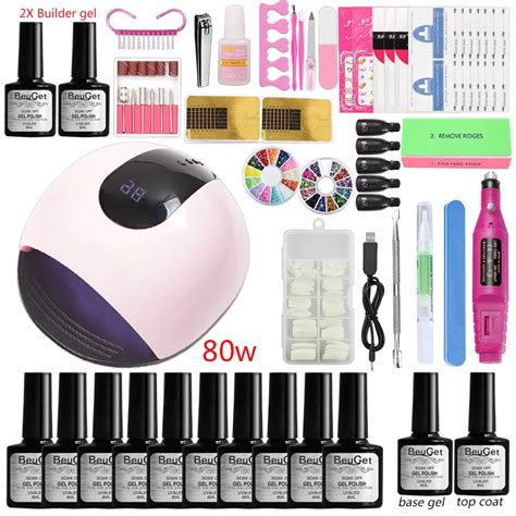 Uv Extension Builder Nail Polish Quick Extend Poly Gel Set Professional