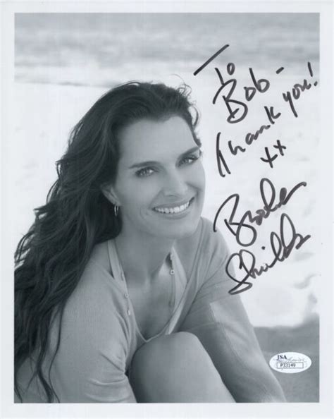Brooke Shields Hand Signed 8x10 Photo Gorgeous Pose To Bob Jsa Ebay