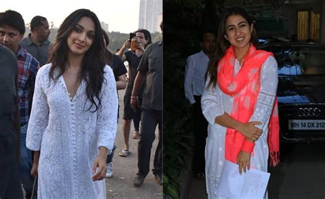 Sara Ali Khan To Kiara Advani White Chikankari Suits Are Ethnic Must Haves