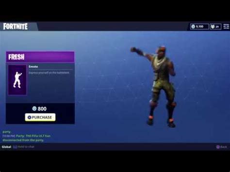 Our ads support the development and hardware costs of running this site. Fortnite: Battle Royale - Fresh Emote (Epic/800v) - YouTube