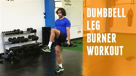 Dumbbell Leg Burner Home Workout Youtube