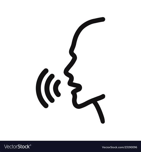 Voice Recognition Icon Royalty Free Vector Image