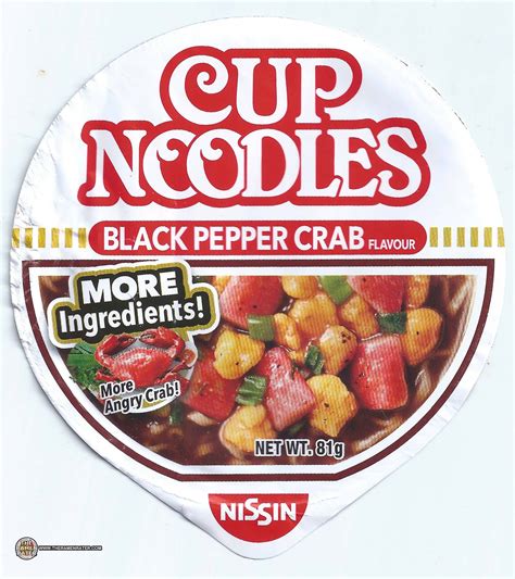 2520 Nissin Cup Noodles Black Pepper Crab Flavour More Angry Crab The Ramen Rater