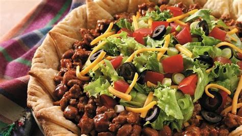 30 ways to use refrigerated pie crust. Taco Salad Pie | Recipe | Recipes, Taco salad, Mexican ...