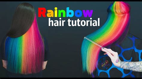 Rainbow Hair Tutorial Youtube