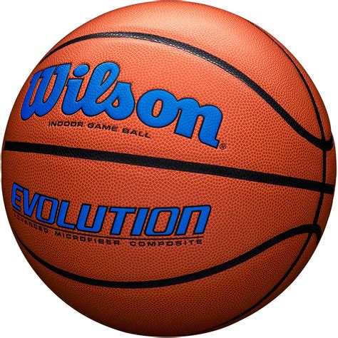 Wilson Official 29.5 Evolution Basketball, Navy, Royal, Green, Scarlet