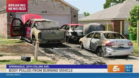 Police Body Found In Burning Vehicle In Springdale Youtube