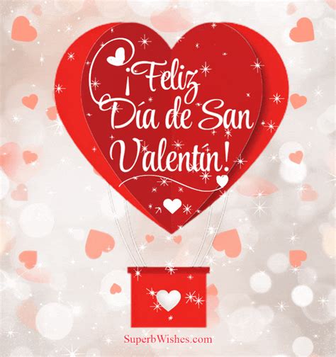 Feliz Día De San Valentín Con Globos De Corazón  Superbwishes
