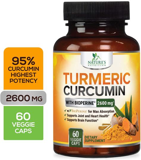 Turmeric Curcumin Max Potency Curcuminoids With Bioperine Black
