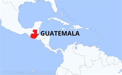 Mapa Físico De Guatemala Geografía De Guatemala