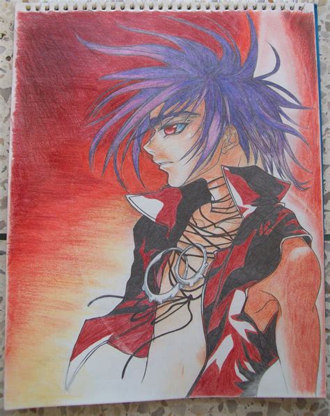 Colored Pencil Anime Drawing By Craft Lover On Deviantart