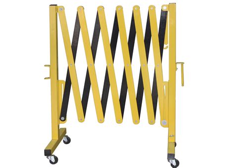 Metal Expandable Barrier Gates Portable Folding Safety Barrier With