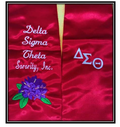 Delta Sigma Theta Sorority Inc Products Delta Graduation Stoles