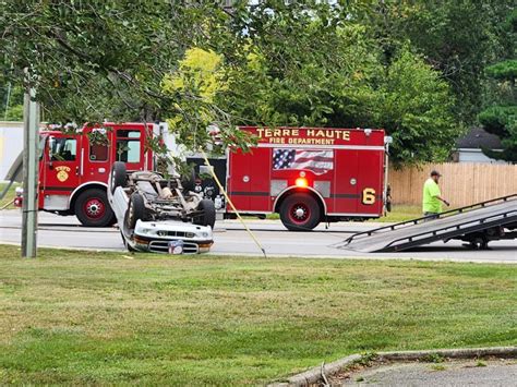 Crash Leaves Truck Upside Down In Terre Haute