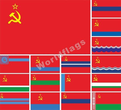 Ussr Flag 3x5ft Armenia Azerbaijan Byelorussia Estonia Ssr Cccp Soviet