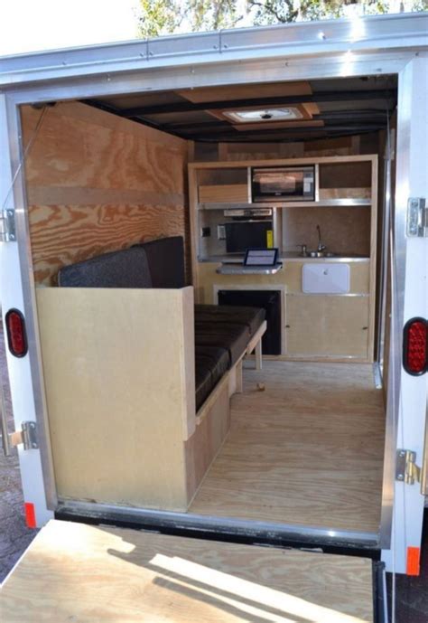 Enclosed Cargo Trailer Camper Conversion Images And Photos Finder