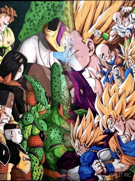 Dragon Ball Z Dragon Ball Super Akira Poster Cell Saga Dbz Art Gohan Mortal Kombat Ale