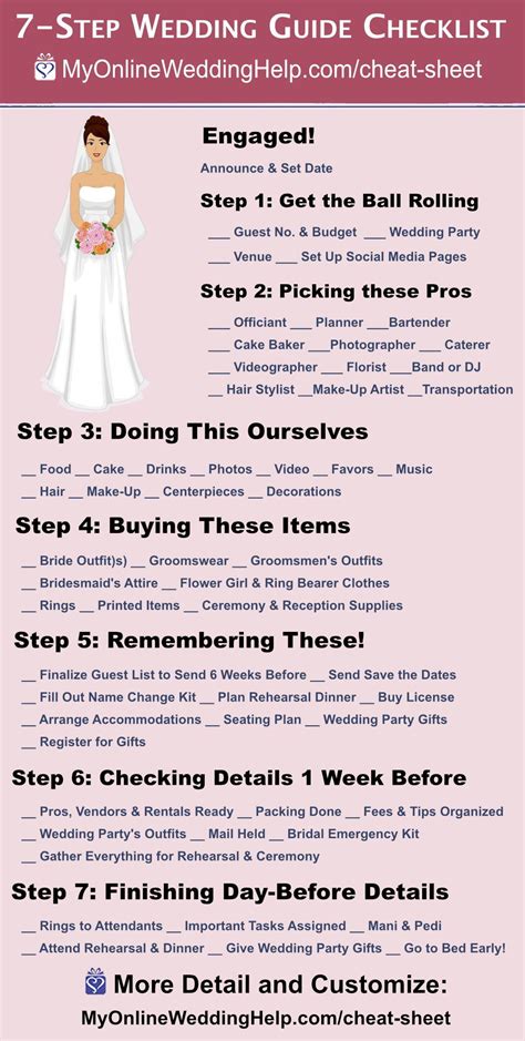 Free Printable Wedding Planning Checklist This Wedding Guide Checklist