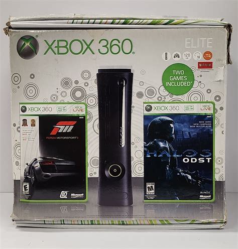 Xbox 360 Elite 120gb With 5 Games Including Forza 3 And Halo 3 Odst