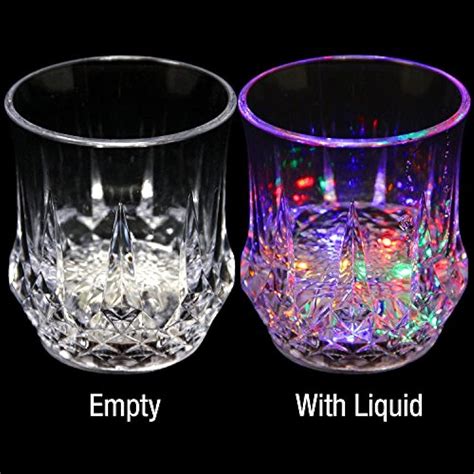 Liquid Activated Multicolor Led Glasses Fun Light Up Drinking Tumblers 6 Oz 8 Ebay