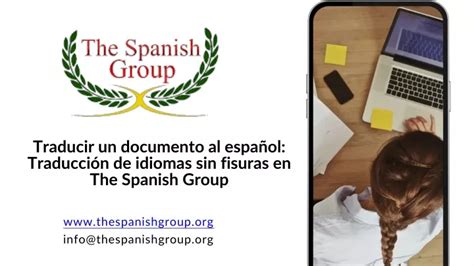 Ppt Traducir Un Documento Al Español Traducción De Idiomas Sin