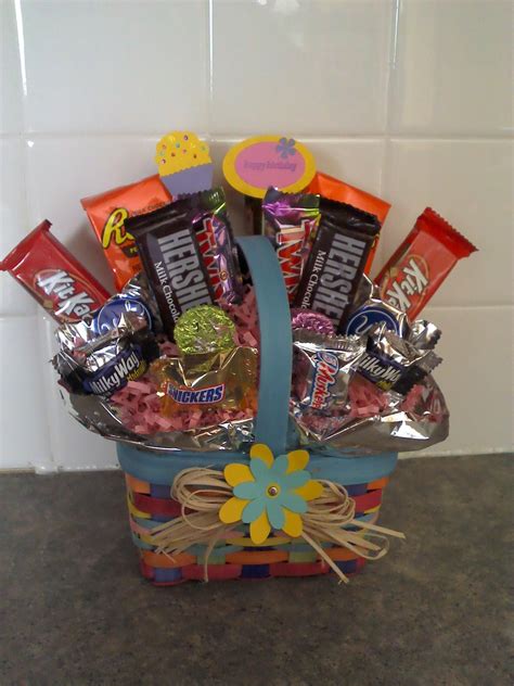 Birthday Candy Basket Candy T Baskets Diy Chocolate T Birthday Basket
