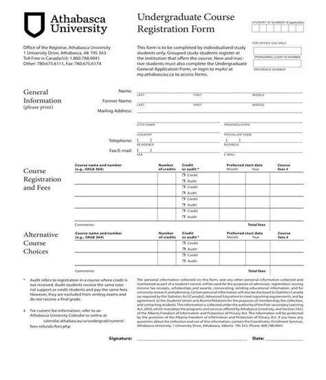 Free 13 Course Registration Forms In Pdf Ms Word Excel