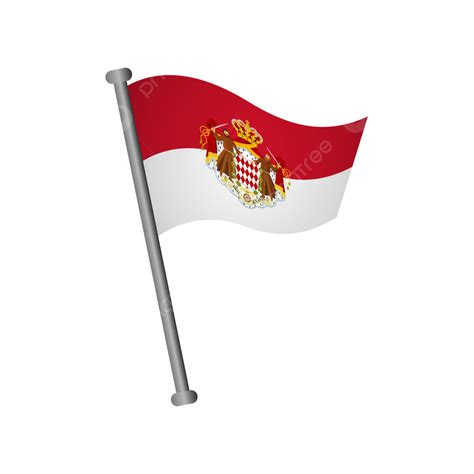 Monaco Flag Monaco Flag Monaco Flag Shinning Png And Vector With