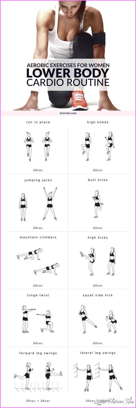 This crunch variation works your core and lower body, including your thighs, glutes, and quads. Lower Body Exercises For Women - LatestFashionTips.com