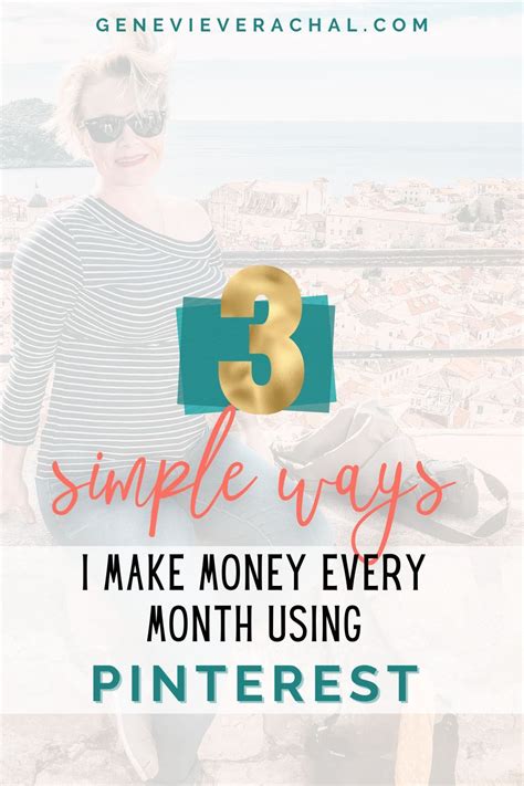 3 Ways You Can Make Money With Pinterest Genevieve Rachal Pinterest