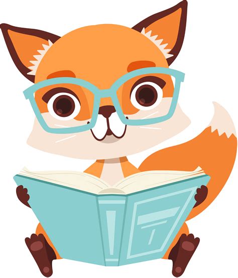 Animal Reading Illustration Free Clipart Full Size Clipart 5306372