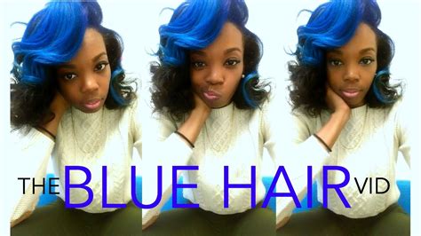 Natural Hair Dying My Hair Blue Youtube