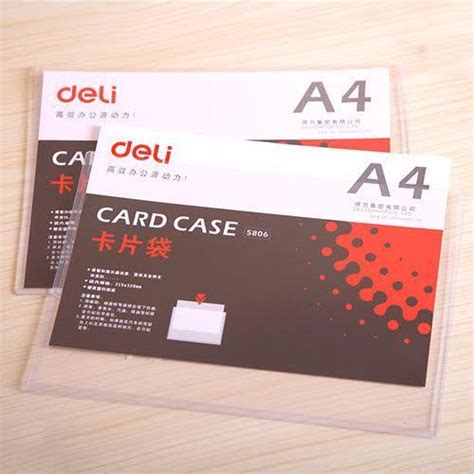 Shop for card holder wallet online at target. A4 PVC Hard Card Case - BRAND:- DELI at Rs 85 /piece ...