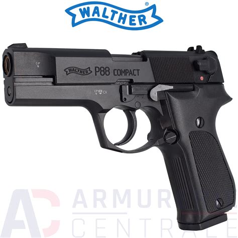 Pistolet Umarex Walther P88 Compact Black 9mm Pak Armurerie Centrale