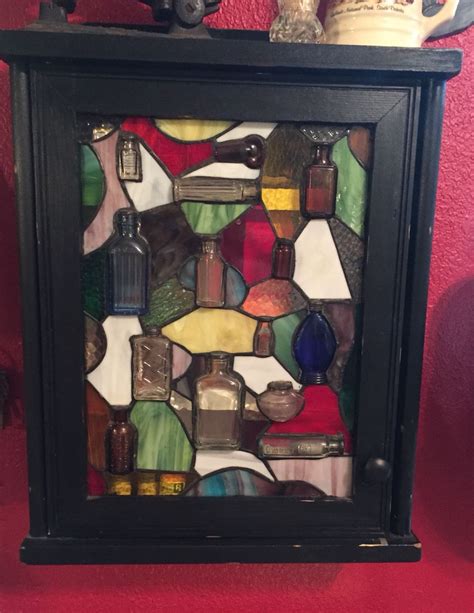 Shop the glass medicine cabinets collection on chairish, home of the best vintage and used furniture, decor and art. Stain glass medicine cabinet | Stained glass, Painting, Art